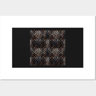 Dark Nordic pattern, model 8 Posters and Art